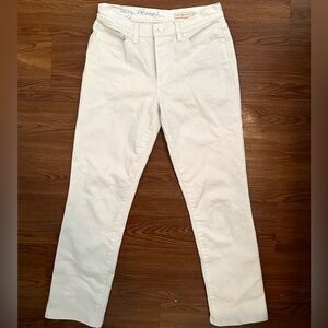 TORY BURCH WHITE MID RISE JEANS